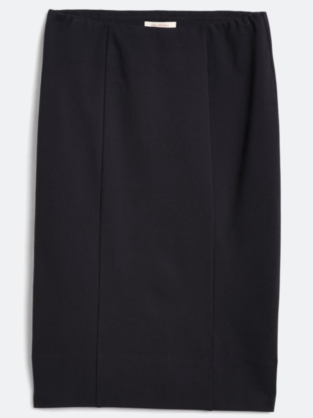 Skies Are Blue Cierra Fitted Ponte Skirt in Navy Pencil Skirt Sleek Straight Fit